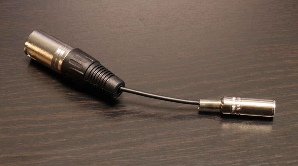 Microphone phantom adapter: The finished product